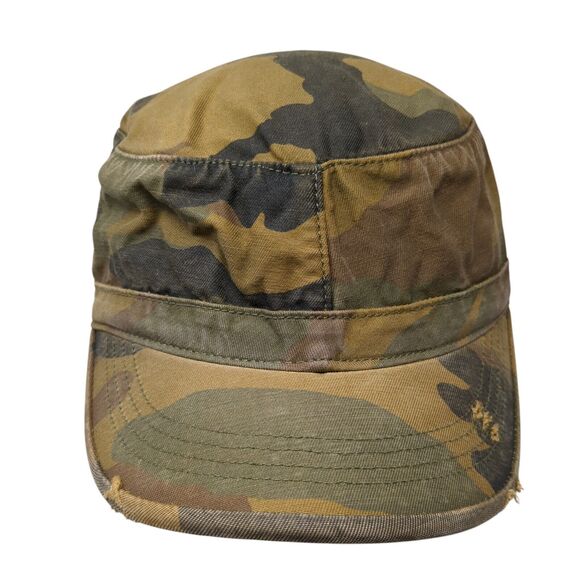J. Crew Cadet Army Cap Camouflage Medium Lightweight Distressed Cotton - Picture 1 of 8